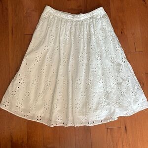 J. Crew eyelet skirt
